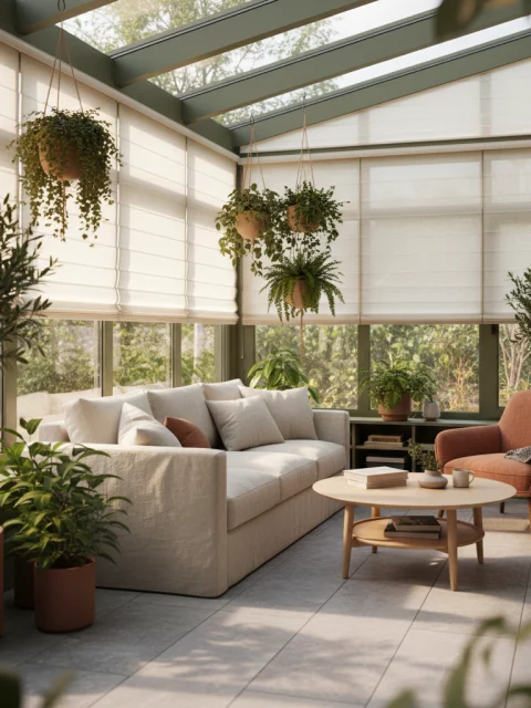 jardin hiver lumineux canape beige