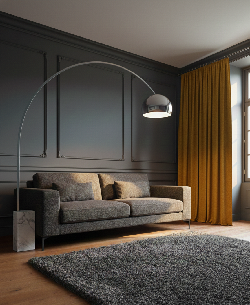 Mur foncé et moulure pour le luxe à un mur sombre