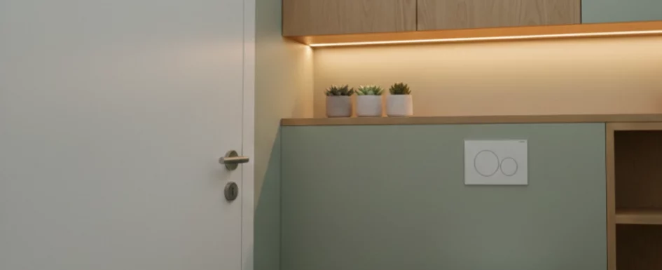 wc suspendu meuble sur mesure design minimaliste