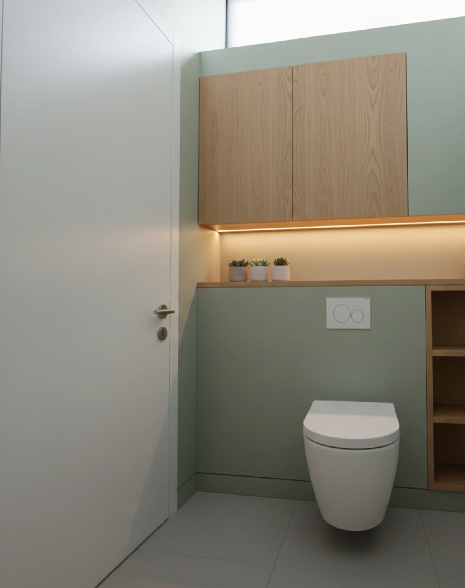 wc suspendu meuble sur mesure design minimaliste