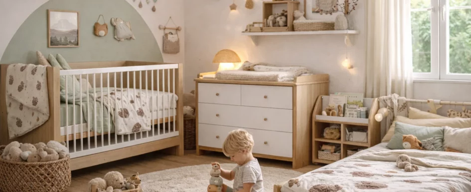 chambre enfant evolutive montessori lit bebe coin jeu