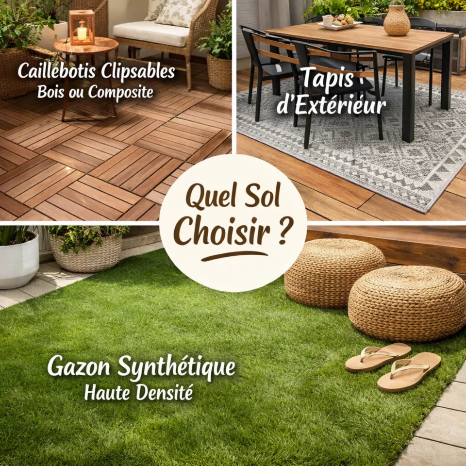 sol exterieur caillebotis tapis gazon