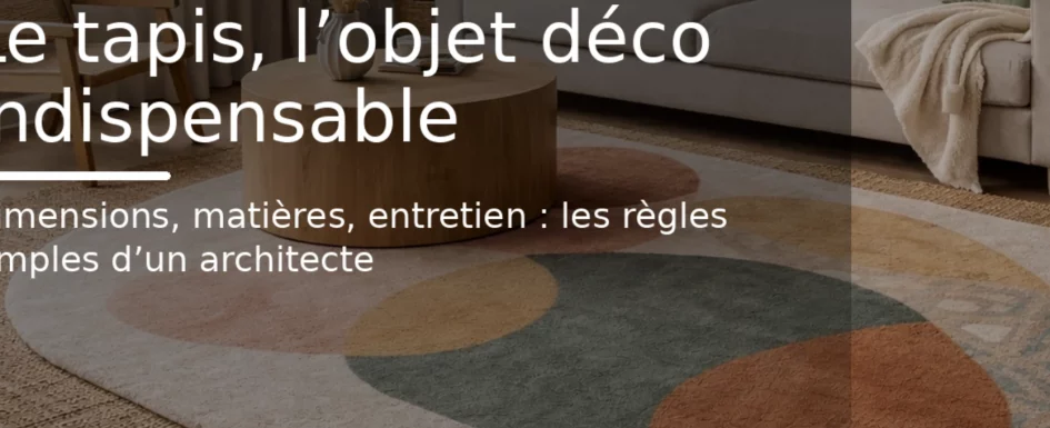tapis objet deco indispensable dimensions matieres entretien