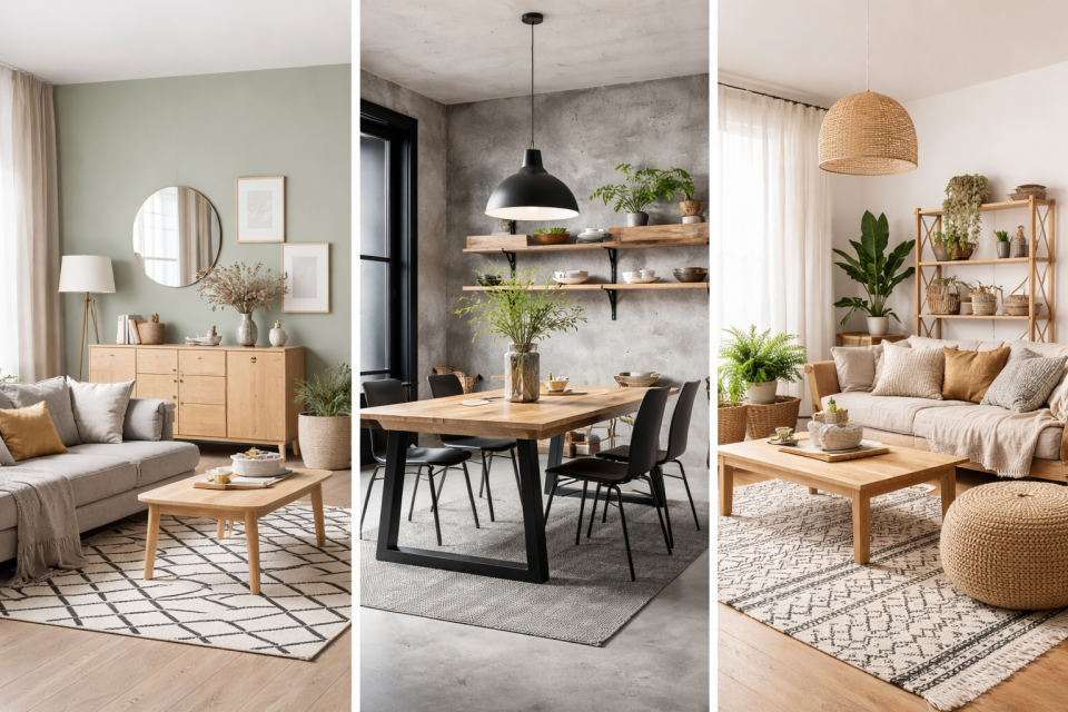 Styles d'intérieur avec bois clair