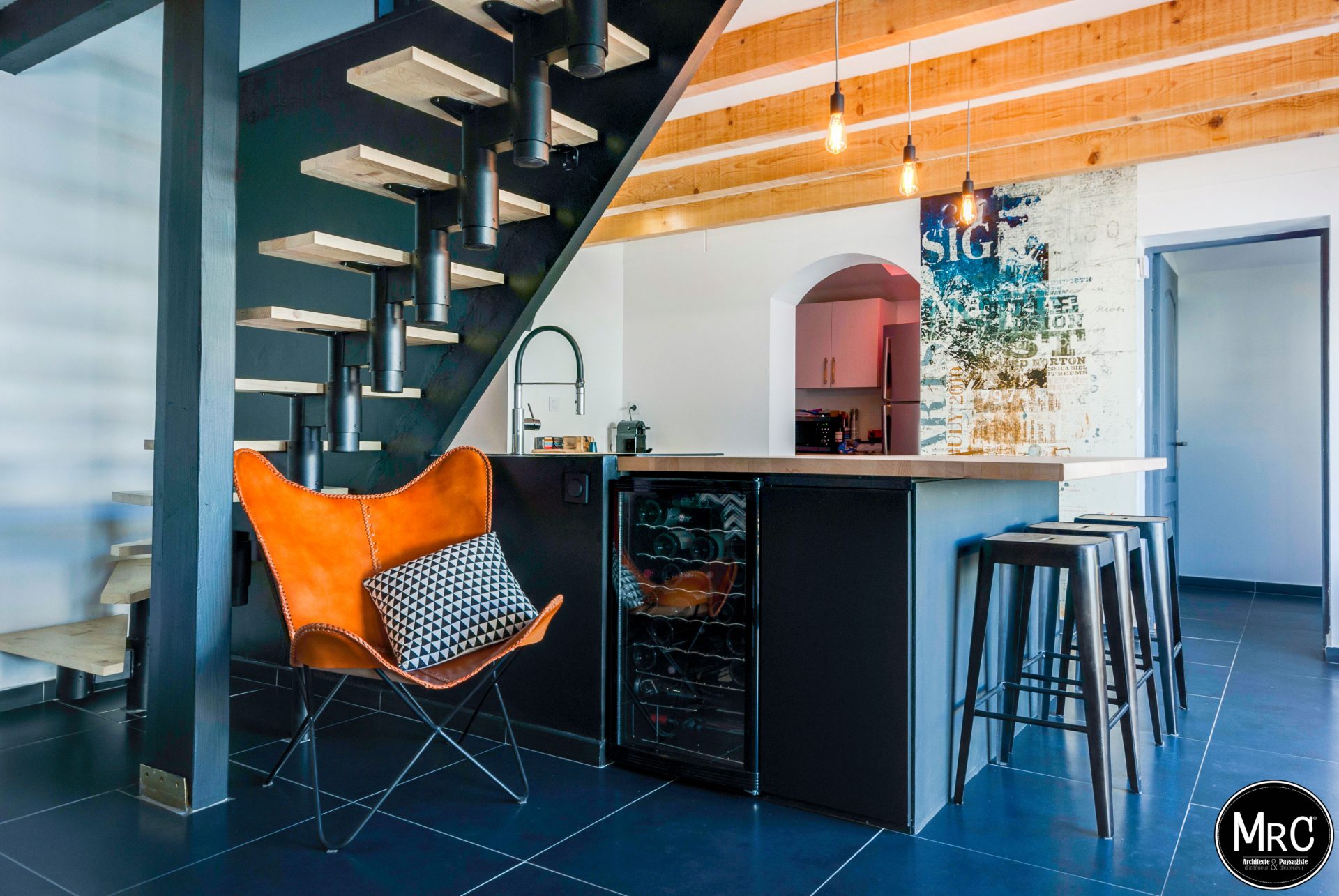 agence mrc architecte d interieur style industriel amenagement ilot de cuisine marseille aix 13