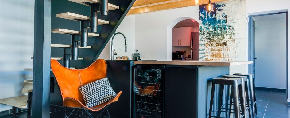 agence mrc architecte d interieur style industriel amenagement ilot de cuisine marseille aix 13