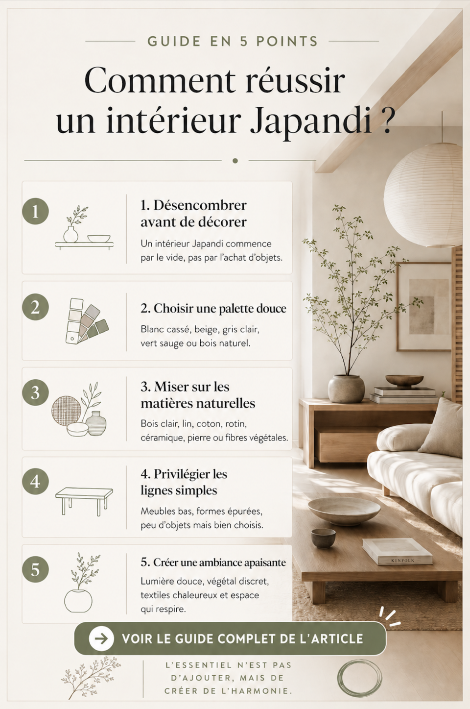 style japandi interieur