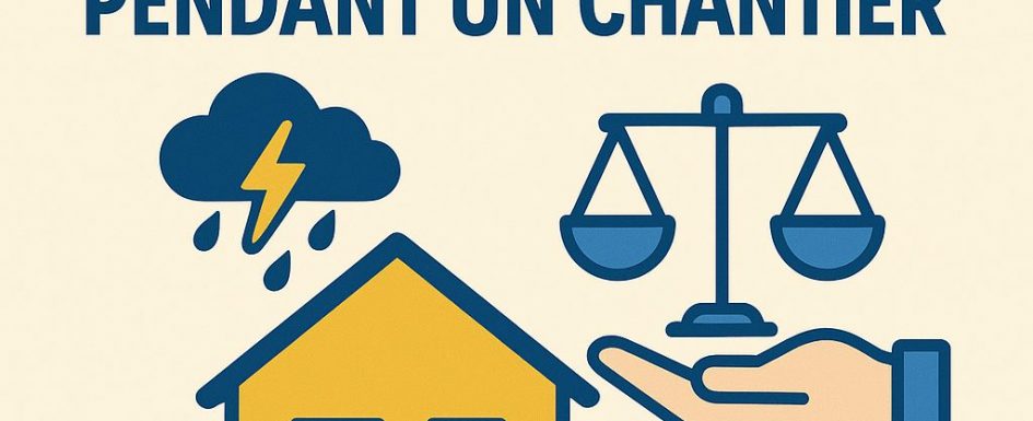 Sinistre pendant un chantier qui est responsable