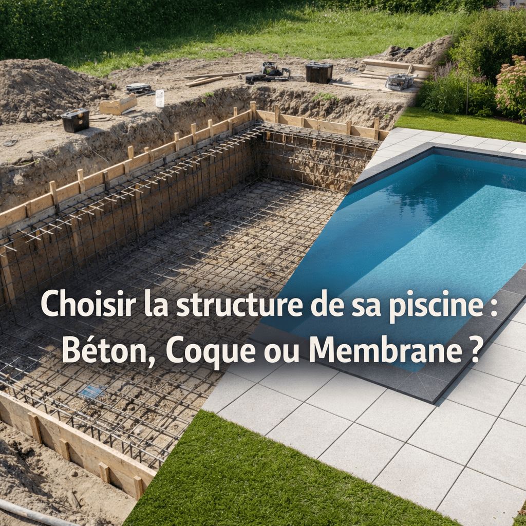 Choisir la structure de sa piscine Béton, Coque ou Membrane