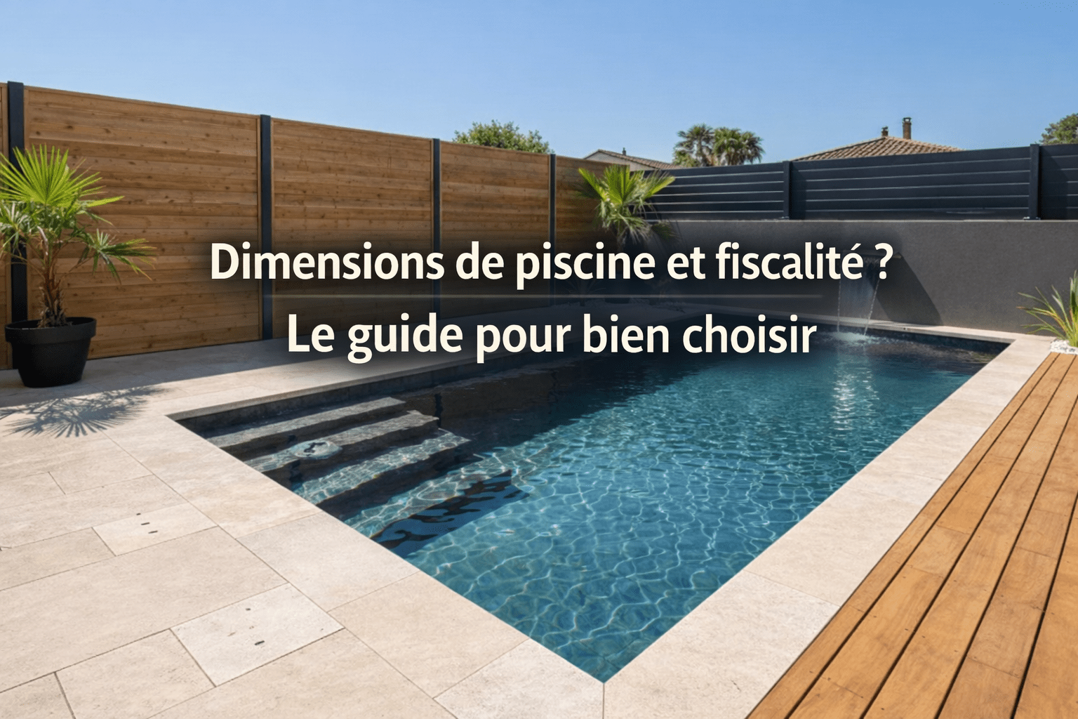 Dimensions de piscine et fiscalité