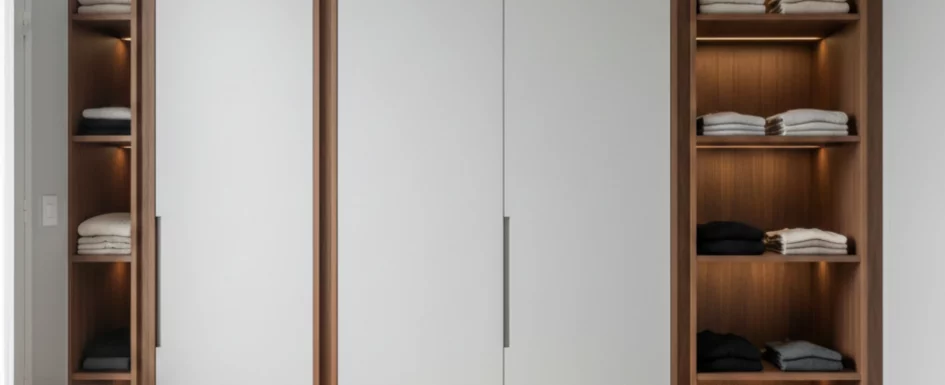 dressing sur mesure amenagement interieur bois led