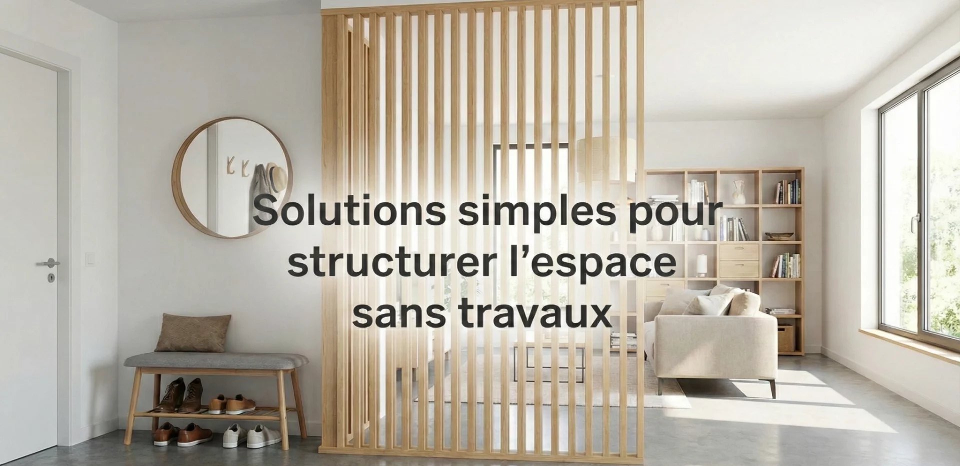structurer espace sans travaux