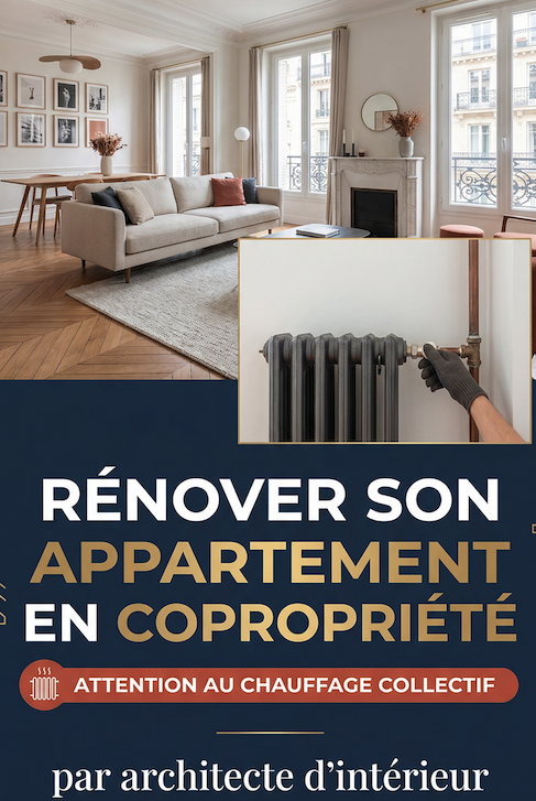 appartement en copropriété avec chauffage collectif avant travaux de rénovation
