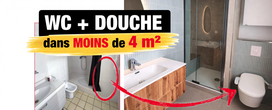 Suite parentale comment intégrer un WC dans cette salle de bain de 3,8 m² ?