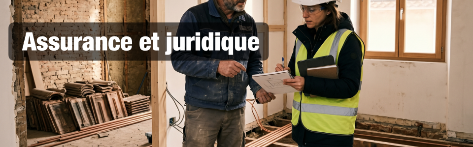 Assurance et juridique travaux : décennale, dommages-ouvrage et garanties chantier - Pétale de Carreaux