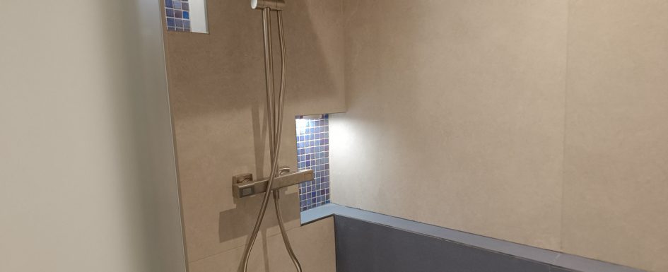 Rénovation salle de bain double niches