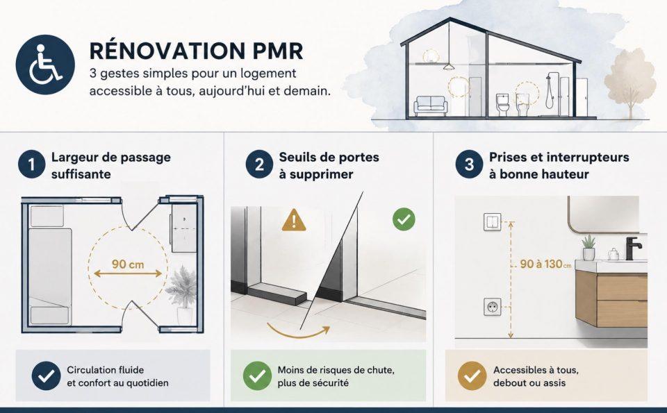 Rénovation et normes PMR en appartement : obligations légales et approche évolutive