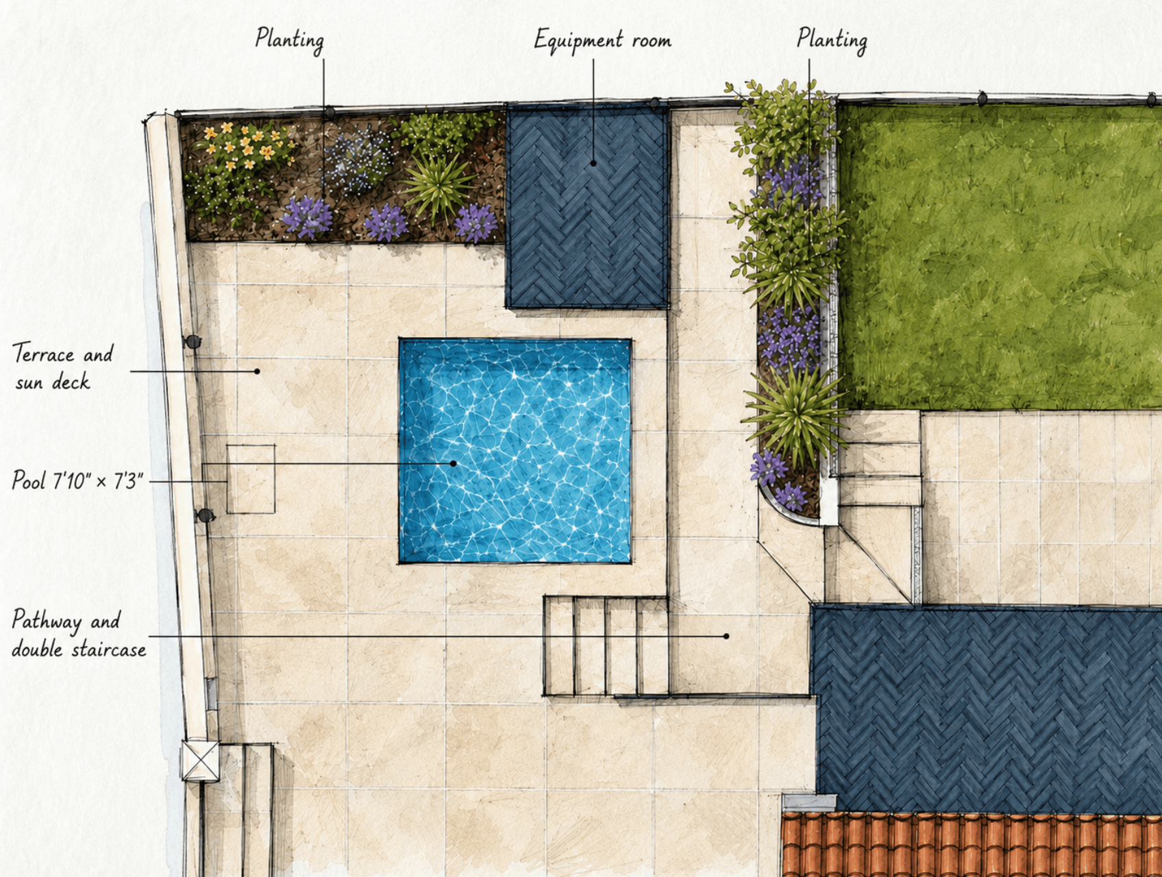 Build a Small Plunge Pool Under 10 m² (108 sq ft) in a Sloped, Hard to Access Backyard