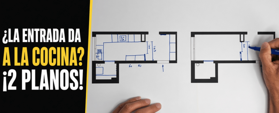 Cómo crear un recibidor cuando la puerta de entrada da directamente a la cocina en un apartamento