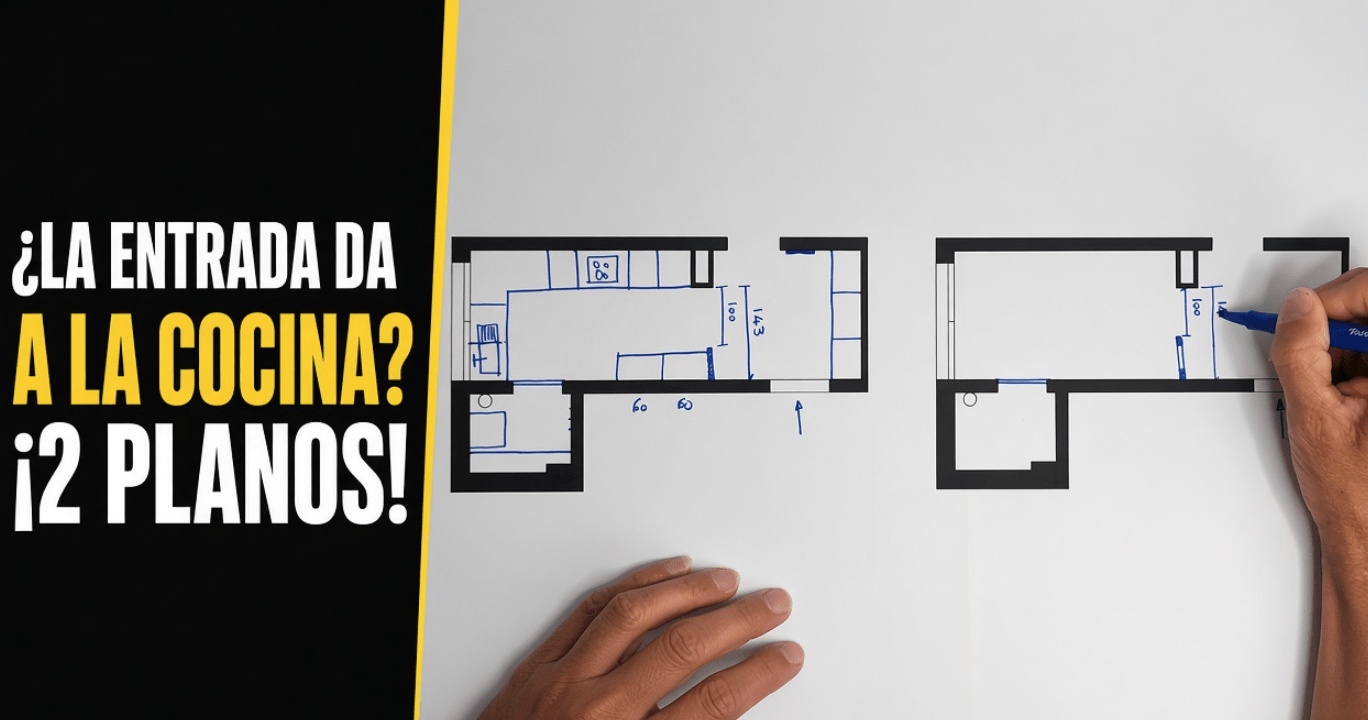 Cómo crear un recibidor cuando la puerta de entrada da directamente a la cocina en un apartamento