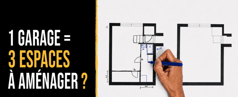Comment transformer un garage de 23 m² en suite parentale avec salle d’eau, buanderie et rangements