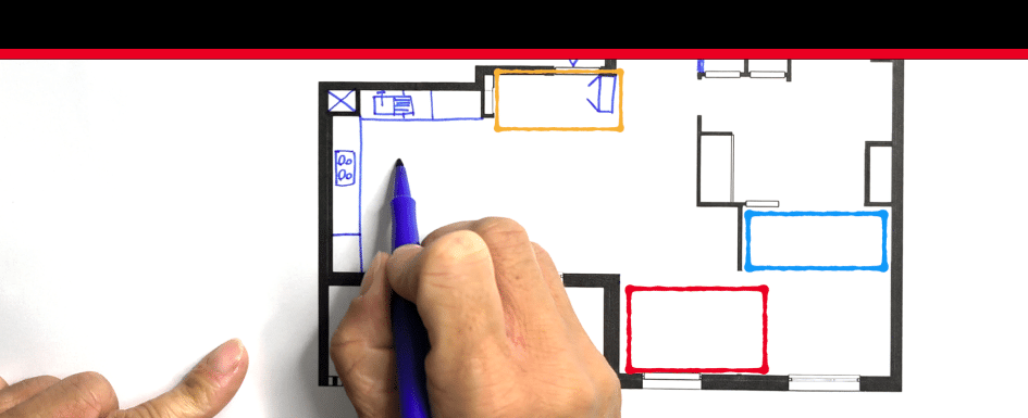 Réaménager un appartement T4 de 87,7 m² créer une entrée, un dressing et une salle d’eau avec WC