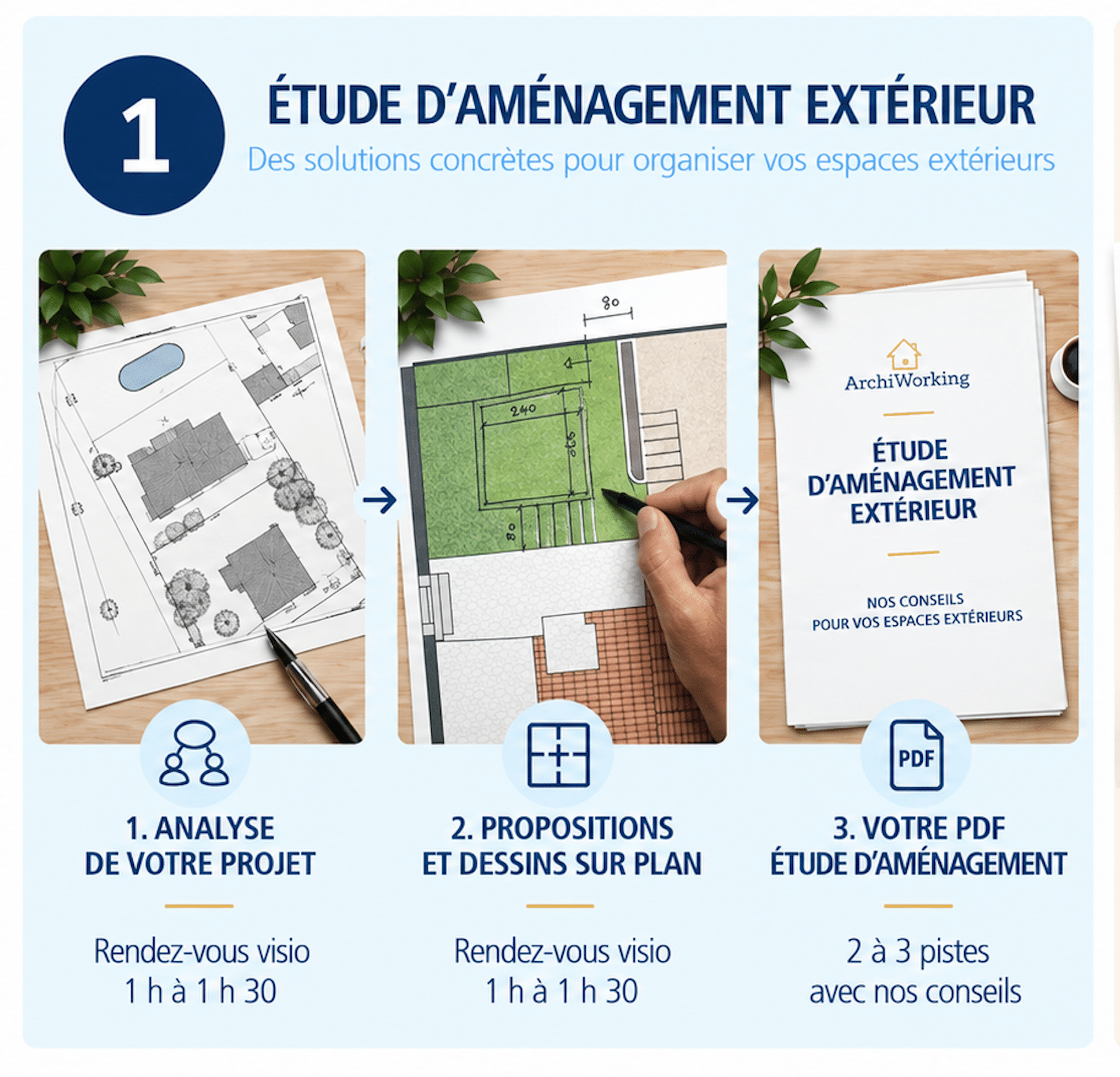 Étude d'aménagement extérieur ArchiWorking